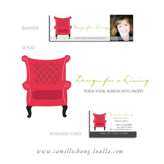 Custom Logo Design With Avatar, Business Card And Online Banner By Camille Chung